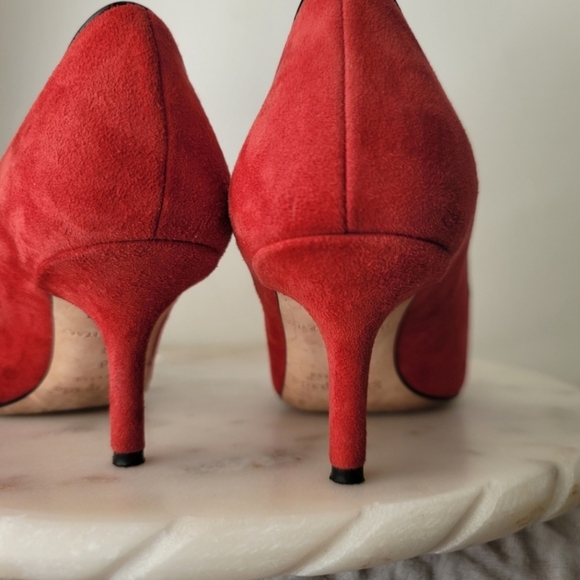 Kate Spade New York Montana heels Women's Sz 6 Suede Leather Made In ltaly - Picture 8 of 16